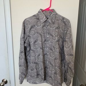 Grey bugatchii 70’s button up